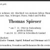 Spieser Thomas 1942-2010 Todesanzeige